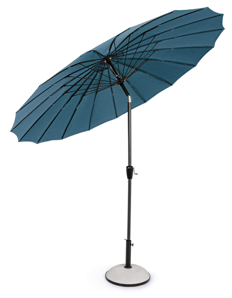 Ombrellone da Giardino Ø2,7 m Palo Ø38 mm in Alluminio Telo in Poliestere Pavone