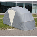 Motobox a Chiocciola Copertura Box in PVC per Moto Scooter - 280x130xh140 cm\/Grigio Maddi