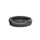 Cuccia Imbottita per Cani e Gatti in Poliestere Coccole Grigio Scuro