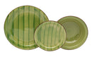 Servizio Piatti 18 Pezzi in Stoneware con Decori Collection Kepos Verde