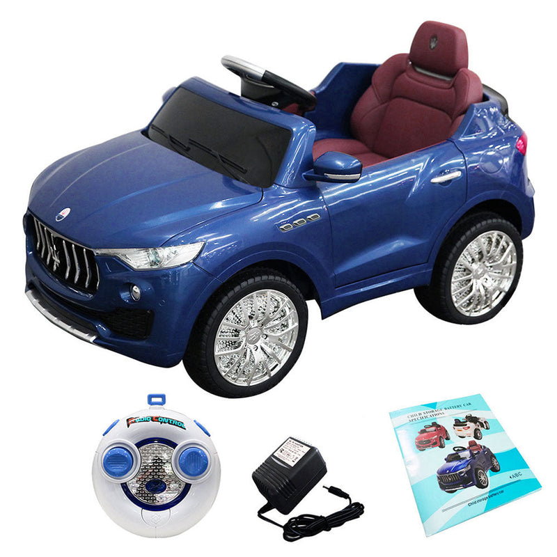 Macchina Elettrica per Bambini 12V con Licenza Maserati Levante Blu