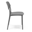 Set 4 Sedie 46x79x54 cm in Polipropilene Elodie Antracite 