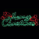 Scritta Luminosa Merry Christmas 160x63 cm Multicolore 684 LED IP44 Uso Esterno