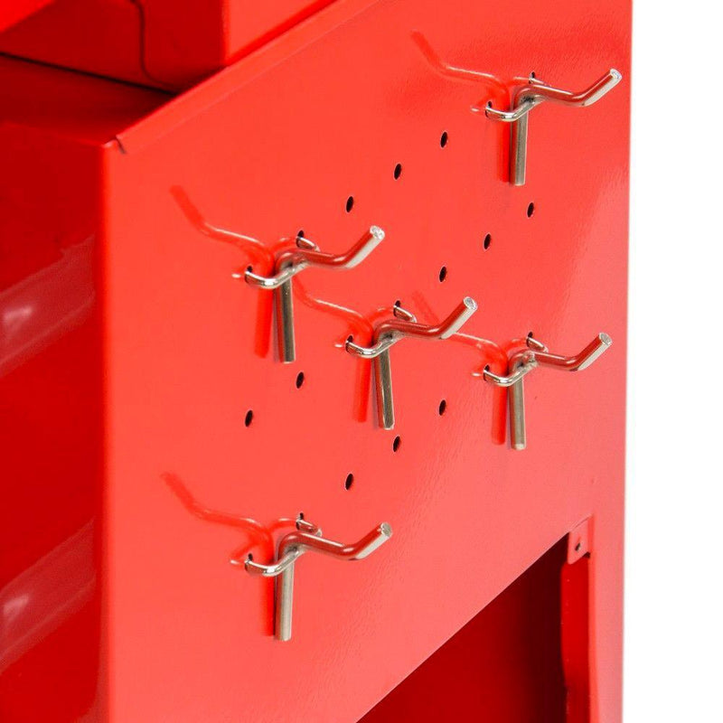 Carrello Porta Attrezzi Utensili Portautensili da Lavoro Rosso