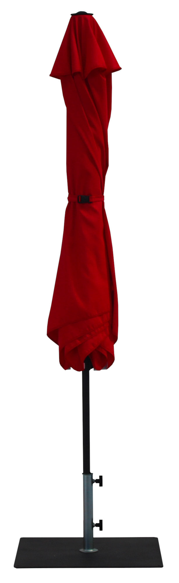 Ombrellone da Giardino Ø3 m Palo Ø38 mm in Alluminio Tessuto Poliestere Trend Rosso