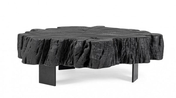 Tavolino 90x90x32h cm Keval Nero sconto