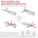 Albero di Natale Artificiale 180 cm 1061 Rami Realistico Verde 