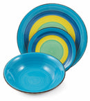 Servizio Piatti 18 Pezzi in Hard Dolomite Soriani Panarea Multicolor