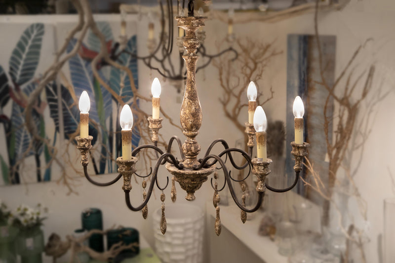 Lampadario Vintage con 6 Bracci Ø 76 cm