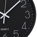 Orologio da Parete Ø30 cm in Plastica Nero
