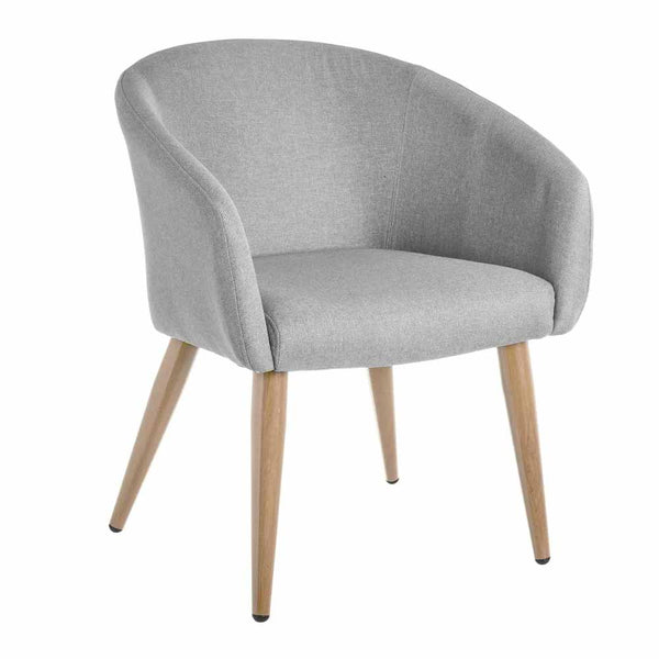 prezzo Poltrona Relax in Legno e Tessuto Colore Grigio Chiaro Mod. Morla 60x58x77H cm