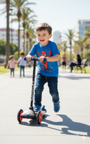 Monopattino Evolutivo a 3 Ruote con Cuscinetti ABEC-5 e Freno a Pedale Posteriore Marvel Spiderman Blu