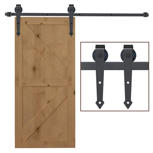 Binario per Porta Scorrevole Singola Stile Rustico 200x4x0,6 cm in Acciaio al Carbonio Marrone online