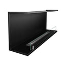 Camino a Bioetanolo da Incasso ad angolo 120x24,5x50 cm Trevi 120 Nero 