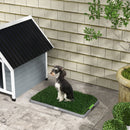 Lettiera per Cani con Prato Sintetico 67x41x 3,5 cm Erba di Ricambio e Vassoio Inferiore 