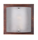 Applique da Interno Attacco E27 in Legno naturale Legno vecchio