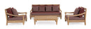 Divano Letto da Esterno Daybed 190x112x81h cm con Cuscini Bali Wine Fsc