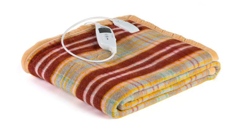 Coperta Elettrica Elettrocoperta in Misto Lana Scozzese Varie Misure