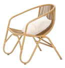 Poltrona Panama con Cusino 66x70x82 cm in Ferro e Poliestere