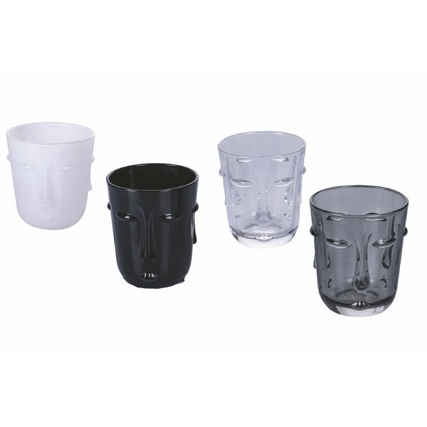 Set 4 Bicchieri Acqua Vis à Vis Stones in Vetro VdE Tivoli 1996 4 Colori Differenti sconto