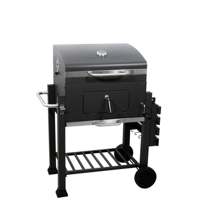 Barbecue a Carbone Carbonella con Doppia Griglia Arizona Nero