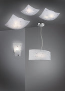 Plafoniera da Interno  E27 in Metallo Bianco