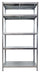 Scaffale in Metallo 5 Ripiani 120x60x195 cm Maciste Zincato