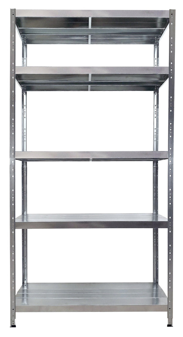 acquista Scaffale in Metallo 5 Ripiani 120x60x195 cm Maciste Zincato