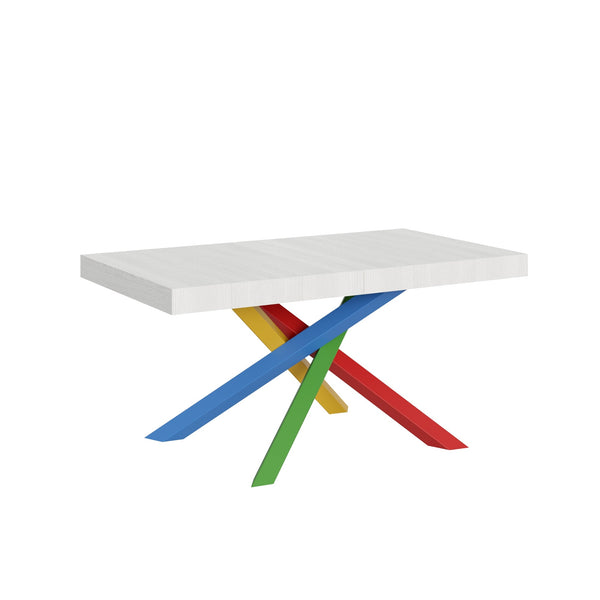 Tavolo Allungabile 160-264x90x77 cm Volantis Bianco Frassino prezzo