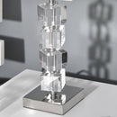 Lampada da Comodino Abat Jour con Paralume in Tessuto E14 20x20x47 cm  Crema