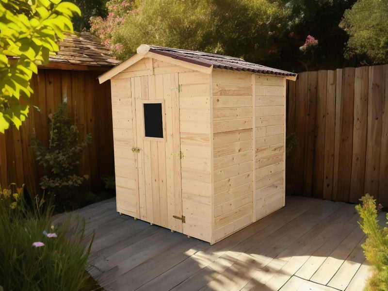 Casetta Box da Giardino 1,6x1,6 m con Pavimento in Legno Picea Massello 16mm Eden