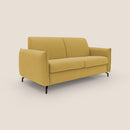 Divano Letto 3 Posti 195x95x96 cm in Tessuto Giallo