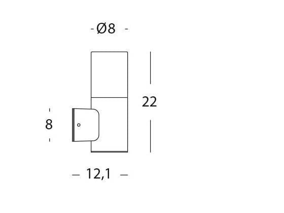 Applique da Esterno a LED 7W 4000K Sovil Nero