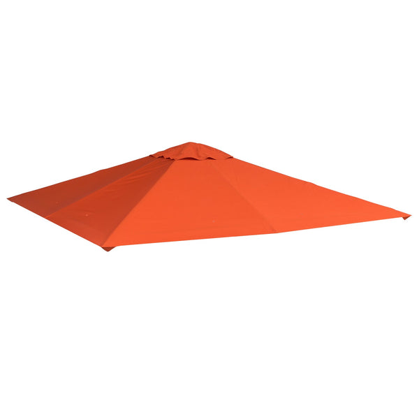 sconto Tetto di Ricambio per Gazebo da Giardino 3x3 m in Poliestere Morgan Arancione