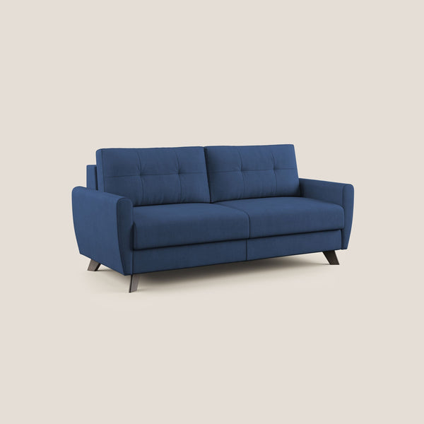 online Divano Letto 3 Posti 188x97x96 cm in Tessuto Blu