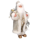 Babbo natale in tessuto oro cm xh45