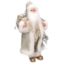 Babbo natale in tessuto oro cm xh45