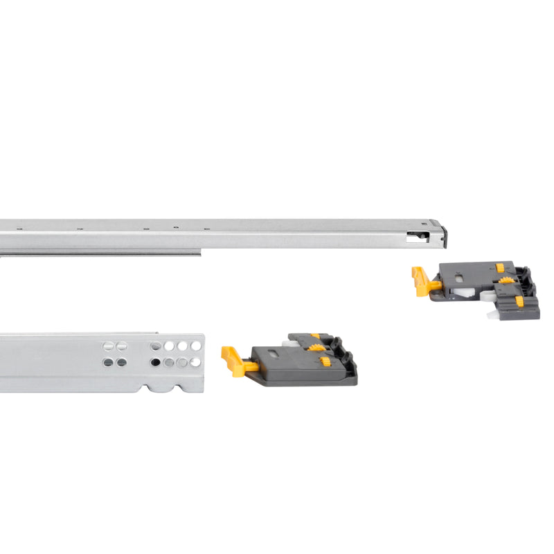 Set 10 Guide Cassetto con Estrazione Soft 540 mm in Acciaio Emuca Bianco