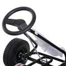 Go-Kart a Pedali per Bambini Nero e Bianco 