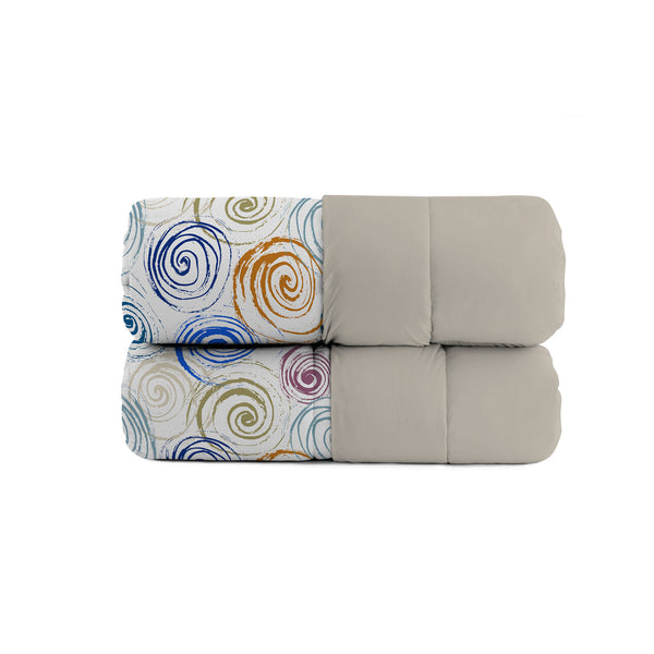 Trapunta Invernale Stampata in Microfibra 200gr Double Face Spirals Varie Misure acquista