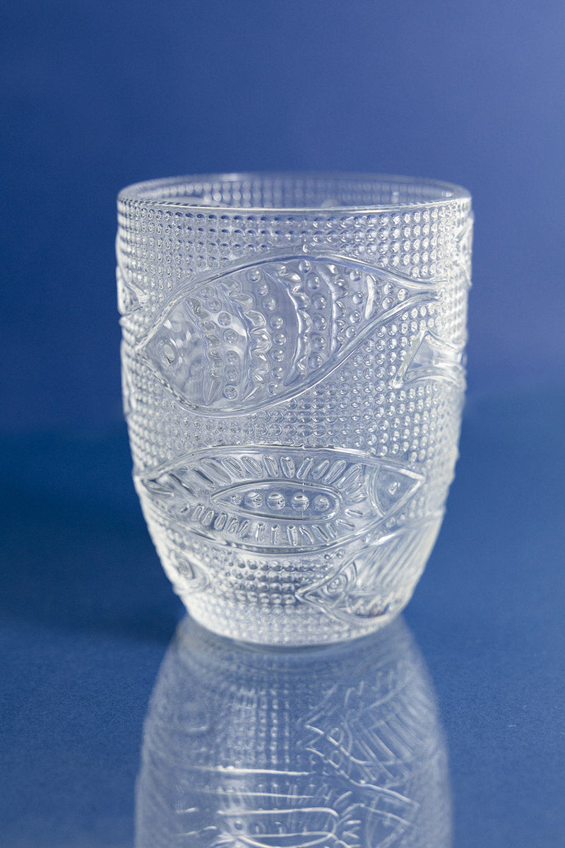 Set 6 Bicchieri Acqua in Vetro 240 ml Villa d'Este Home Tivoli Fish