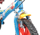 Bicicletta per Bambini 12" Marvel Spidey Freno Caliper e Stabilizzatori in Acciaio Hi-Ten Azzurro