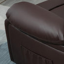 Poltrona Relax Reclinabile Manuale 100x89x100 cm in in Similpelle Marrone