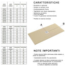 Piatto Doccia in Pietra Bonussi Ardesia Stone Central Grigio Antracite Varie Misure