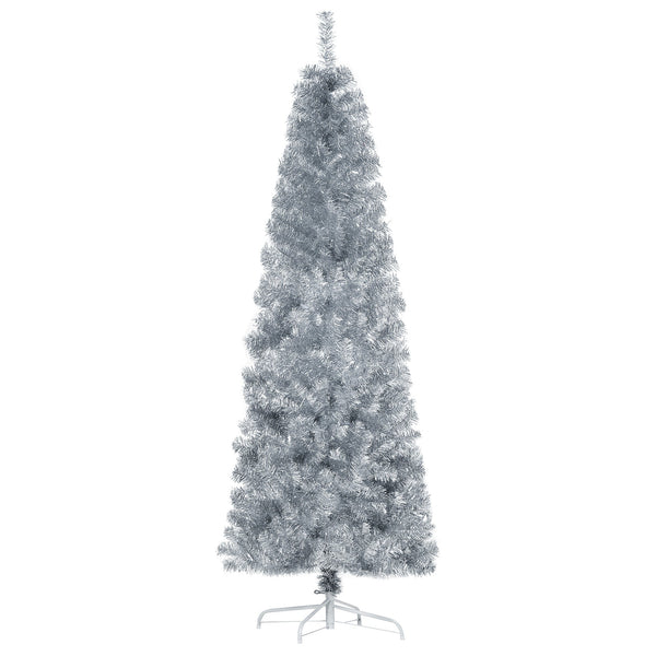 Albero di Natale Artificiale 180 cm 618 Rami Argento online