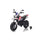 Moto Elettrica per Bambini Aprilia RX-125 Small 12V Cross Sedili In Pelle Luci Led Bluetooth Sospensioni a Molla Bianco