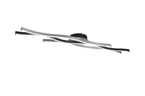 sconto Plafoniera da Interno a LED in Metallo Alluminio spazzolato