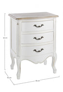 Cassettiera 3 Cassetti Justine in Legno