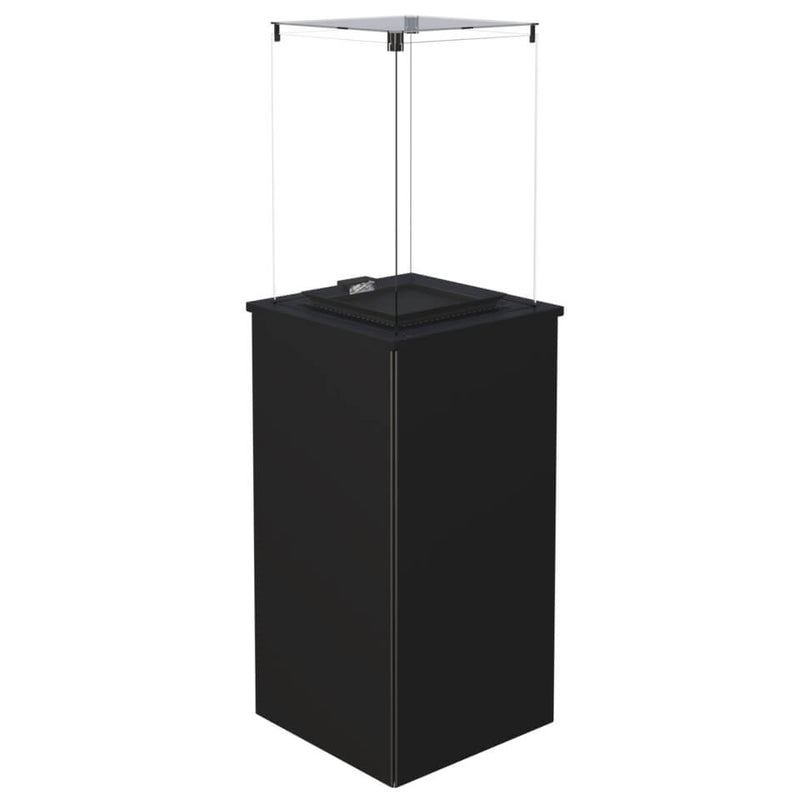 Stufa a Gas da Esterno 154,7x46,7x46,7cm Flig Gastonia Nero Satinato