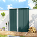 Casetta da Giardino 161,5x94,5x196 cm Porta Attrezzi con Catenaccio in Acciaio Verde      